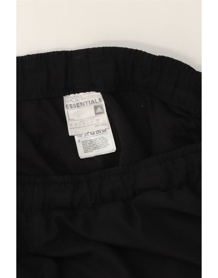 ADIDAS Mens Tracksuit Trousers Joggers Large Black Polyester Vintage Adidas and Second-Hand Adidas from Messina Hembry 