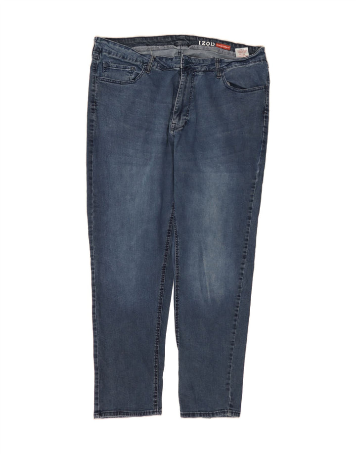IZOD Mens Regular Tapered Jeans W42 L32 Navy Blue Cotton Vintage Izod and Second-Hand Izod from Messina Hembry 