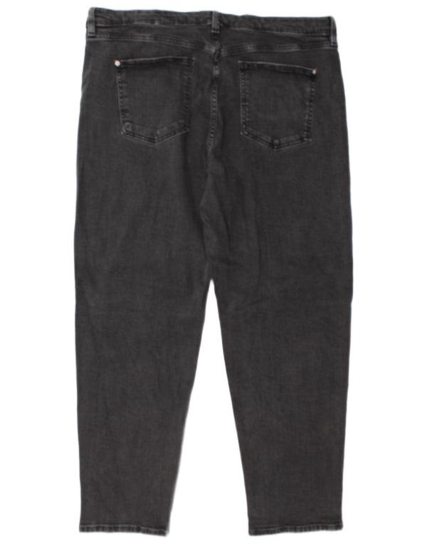 Marks & Spencer Dame-tilspidsede jeans UK 20 2XL W38 L29 Grå Bomuld