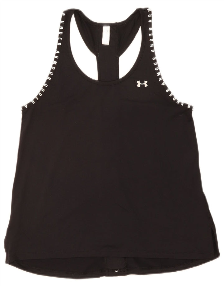 Under Armour Womens Graphic Vest Top UK 6 XS Black Polyester