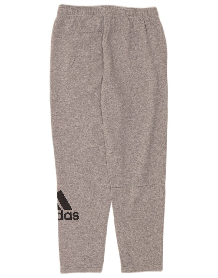 Adidas Mens Graphic Tracksuit Trousers Large Grey Cotton