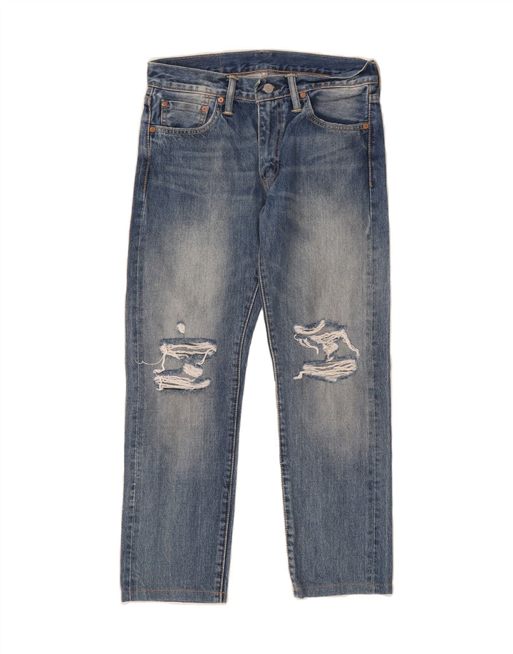 LEVI'S Mens 511 Distressed Slim Jeans W30 L26 Blue Cotton Vintage Levi's and Second-Hand Levi's from Messina Hembry 