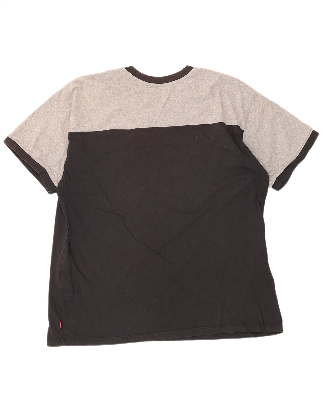 Levi's Mens Relaxed Graphic T-Shirt Top Medium Black Colourblock Cotton
