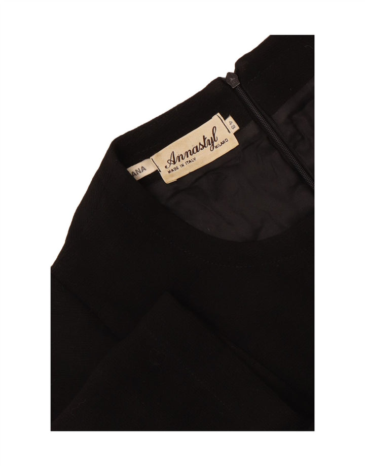 Vintage dameskedekjole IT 48 XL Sort