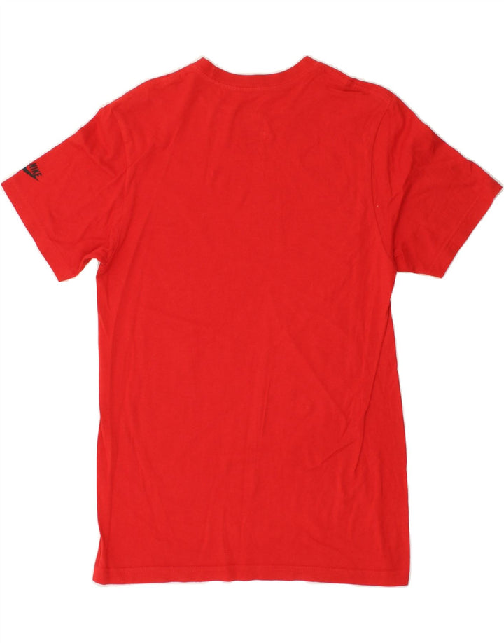 NIKE Mens Standard Fit Graphic T-Shirt Top Small Red Vintage Nike and Second-Hand Nike from Messina Hembry 