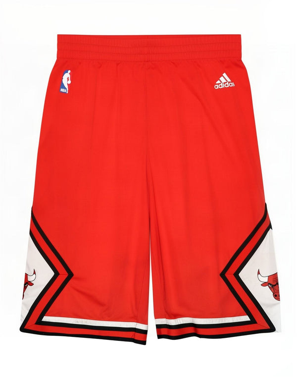 Pantaloncini sportivi Adidas da ragazzo dei Chicago Bulls Graphic 13-14 anni, colore rosso