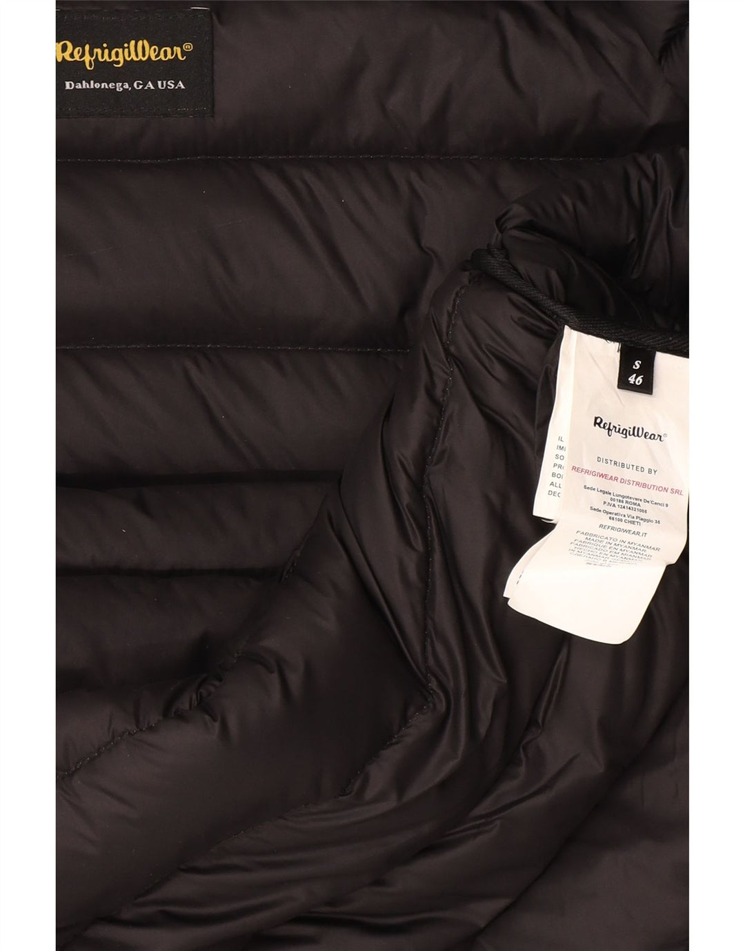 Refrigiwear Giubbotto Imbottito con Cappuccio Uomo IT 46 Small Grigio Poliammide
