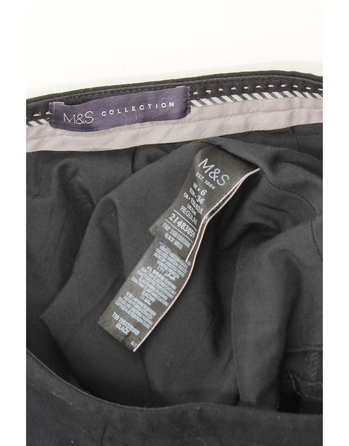MARKS & SPENCER Womens Pencil Skirt UK 6 XS W26  Black Polyester