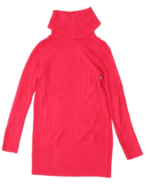 Marks & Spencer Robe pull à manches longues et col roulé pour femme UK 10 Small Rose