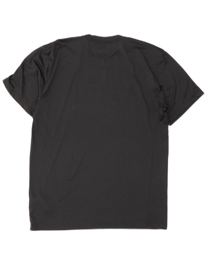 Nike Herre Dri Fit Grafisk T-shirt Top Medium Sort Polyester Sports