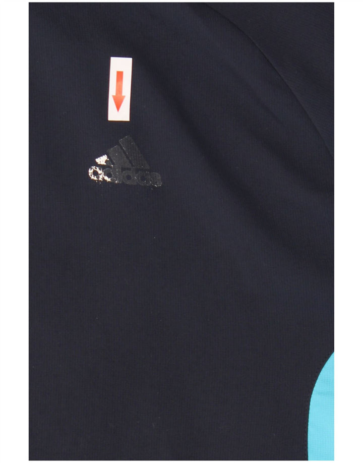 Adidas Mens Climalite Tracksuit Top Jacket Large Navy Blue Colourblock