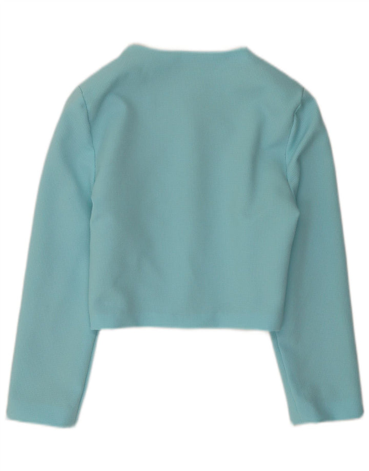 Vintage Womens Bolero Jacket UK 10 Small Blue