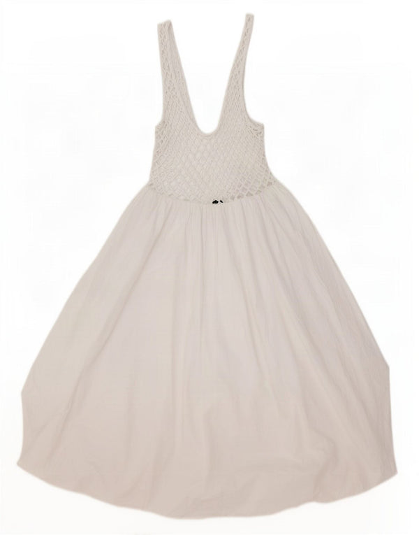 Zara Dame Ærmeløs Bubble Dress UK 14 Large White