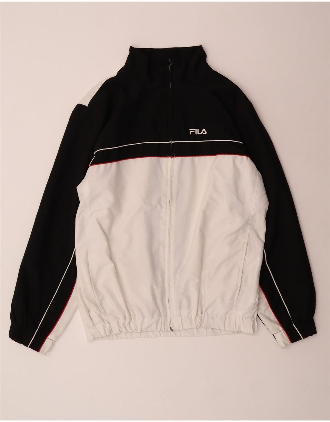 Fila - Chaqueta de chándal para hombre, talla grande, color blanco roto, poliéster