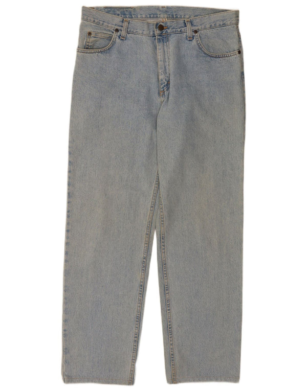 Lee Mens Brooklyn Straight Jeans W36 L30 Blue Cotton