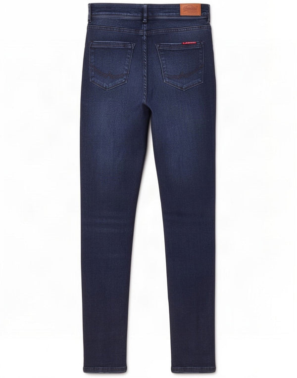Superdry Womens Skinny Jeans W32 L32 Navy Blue Cotton