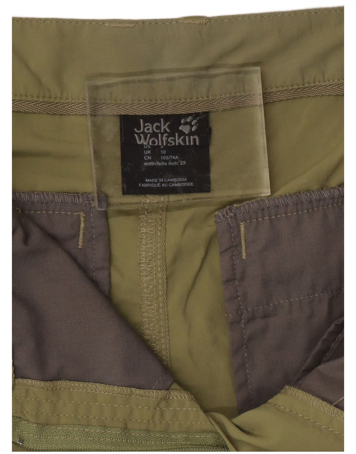 JACK WOLFSKIN Womens Bermuda Shorts UK 10 Small W32 Green Polyamide