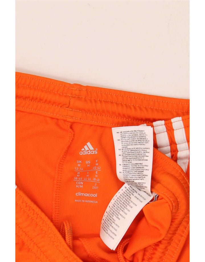 Pantaloncini sportivi Adidas Climacool da donna UK 12/14 Poliestere arancione medio