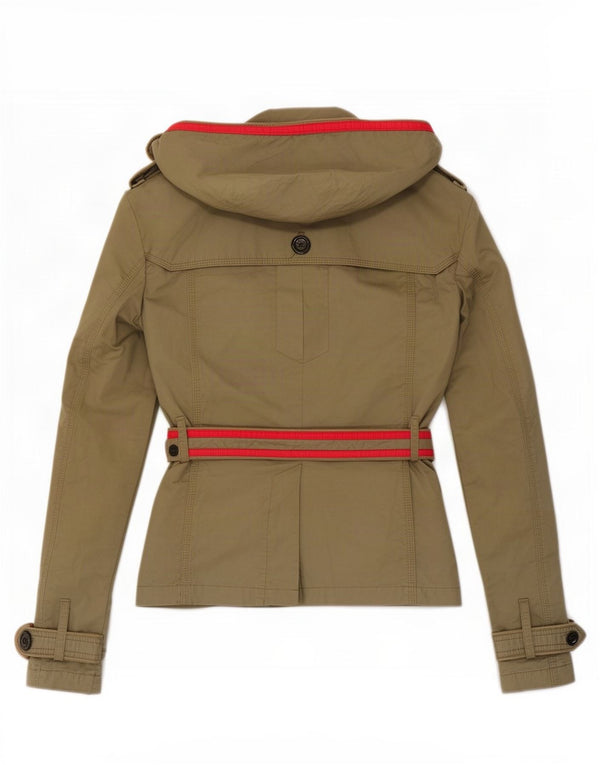 Superdry Gabardina corta para mujer ES 40 XL Algodón caqui