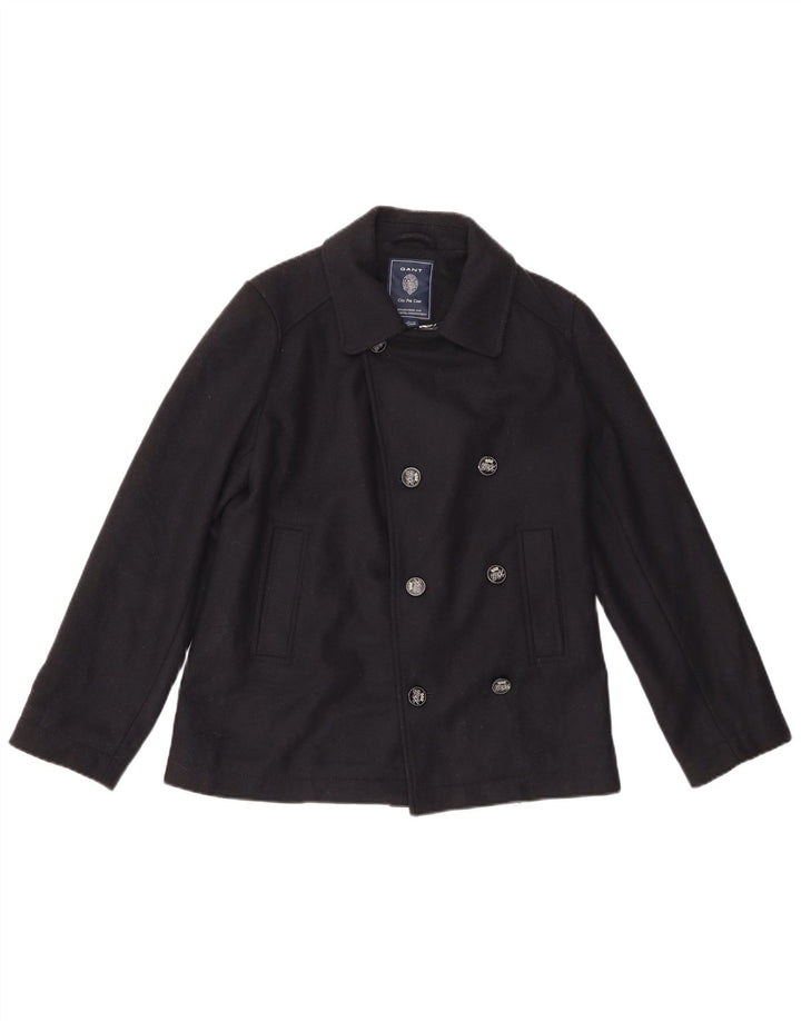 Gant Girls Pea Coat 11-12 Years XL Navy Blue Wool