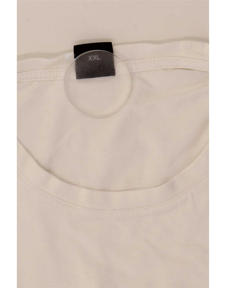 Hugo Boss Mens T-Shirt Top 2XL White