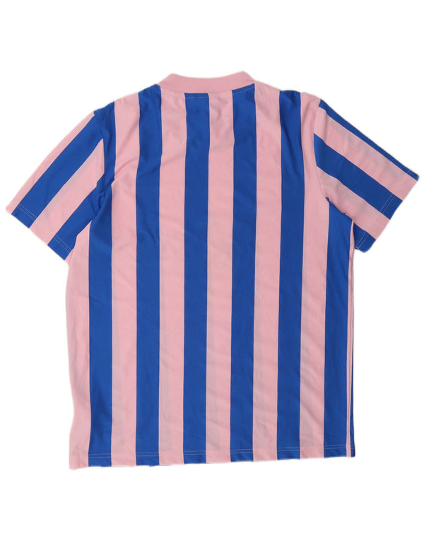 Camiseta Adidas Masculina Graphic Top Médio Listrado Rosa Poliéster
