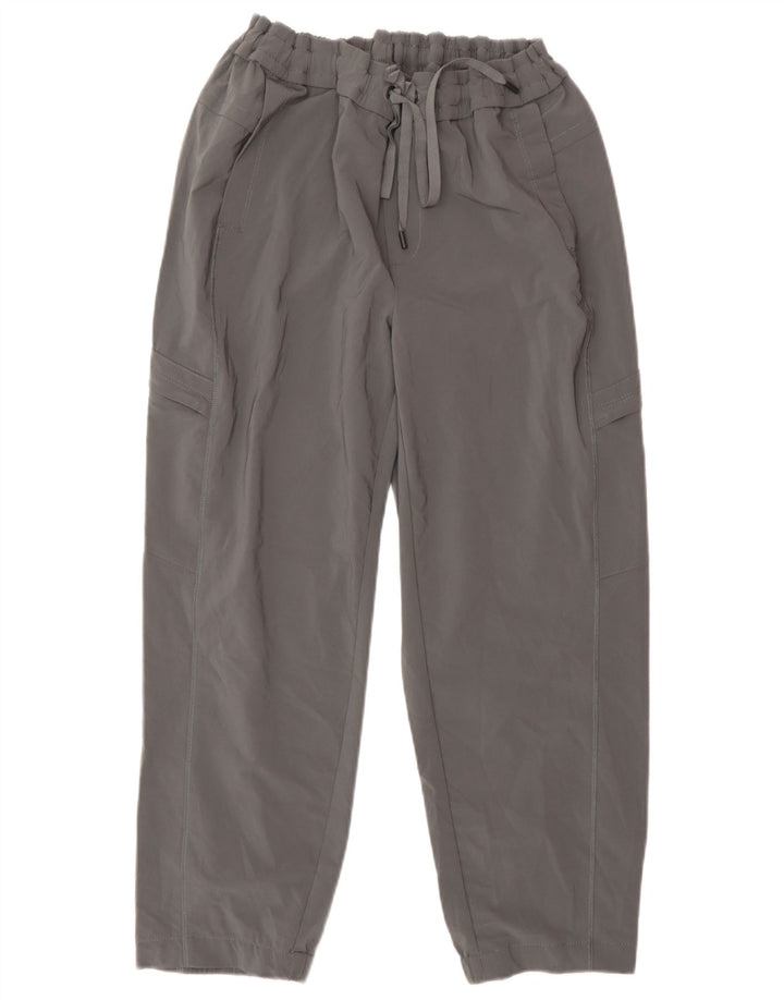 Eddie Bauer Womens Crop Cargo Trousers Medium W30 L24 Grey Polyester