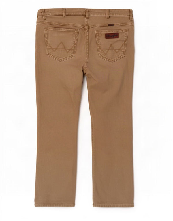 Мужские прямые повседневные брюки Wrangler Texas Stretch W40 L29, бежевый хлопок