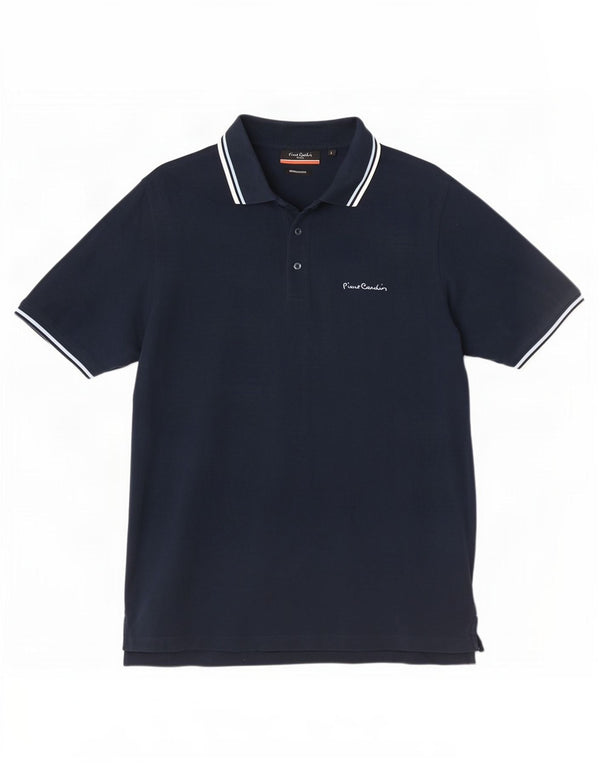 Polo da uomo dalla vestibilità regolare Pierre Cardin, grande, a righe blu navy