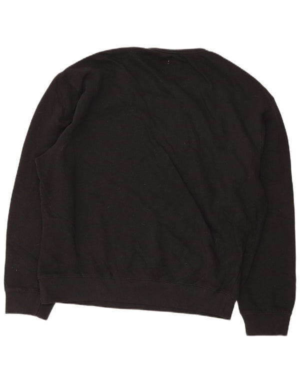 Gap Mens Graphic Sweatshirt Jumper XL Black Cotton
