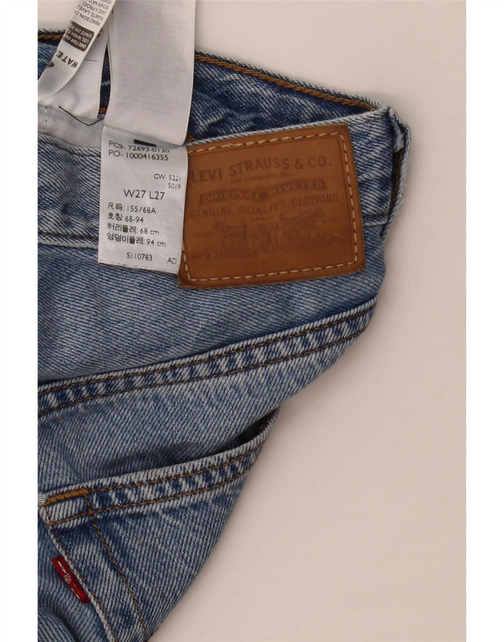 LEVI'S Womens Ribcage Straight Jeans W27 L27 Blue Cotton