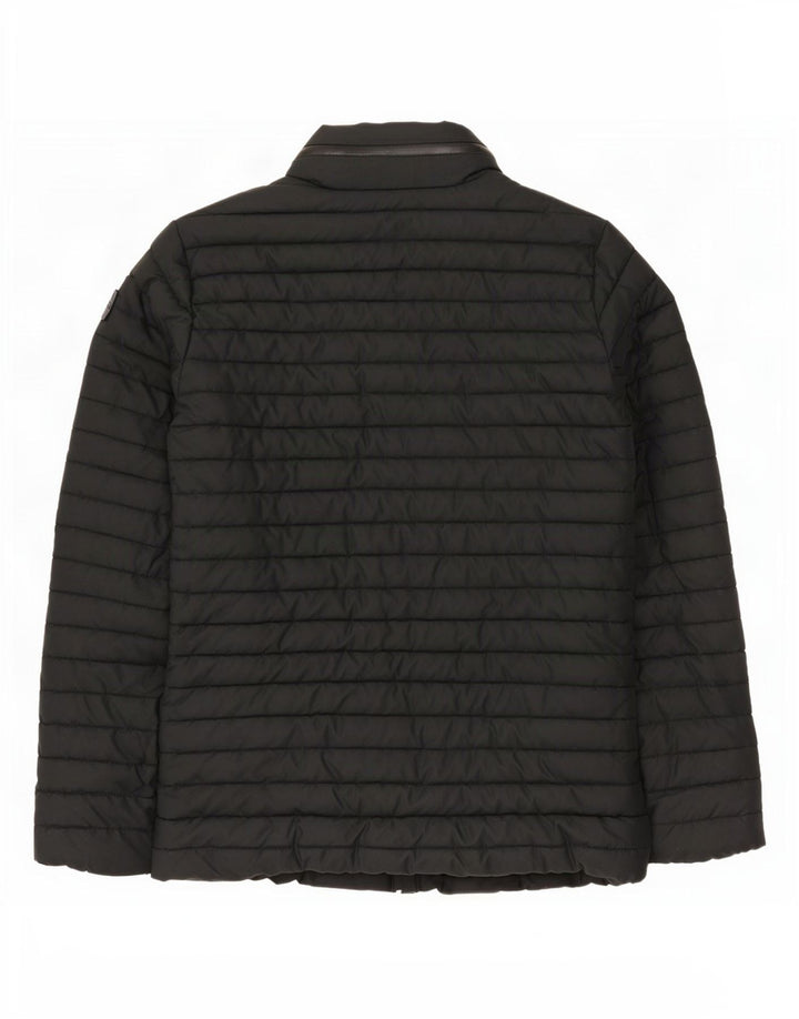 Superdry Veste matelassée à capuche pour hommes UK 40 Large Bleu Marine Polyester