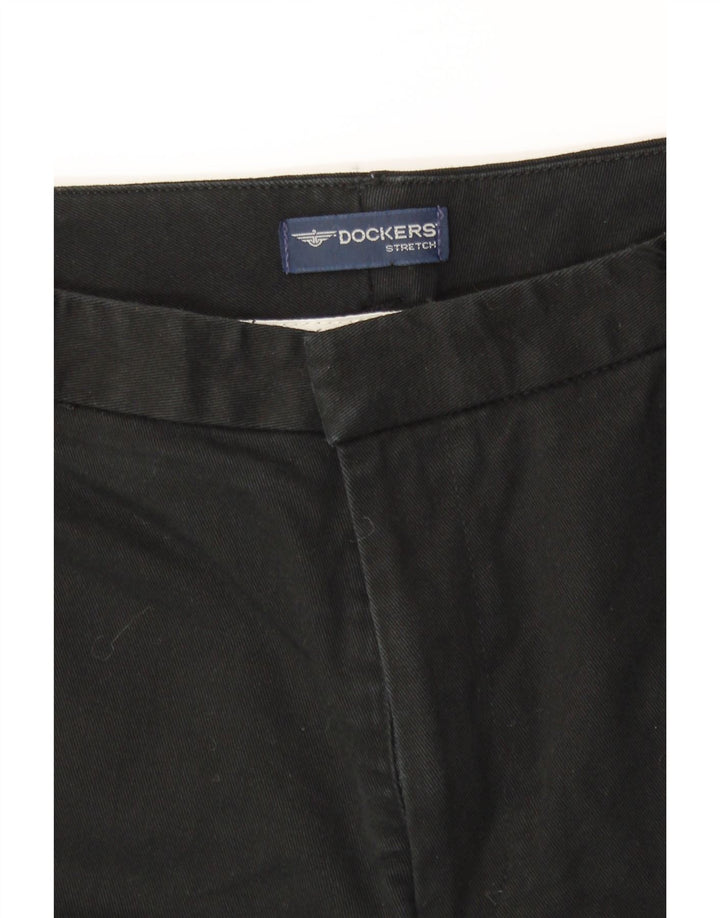 DOCKERS Womens Straight Casual Trousers W32 L32 Black