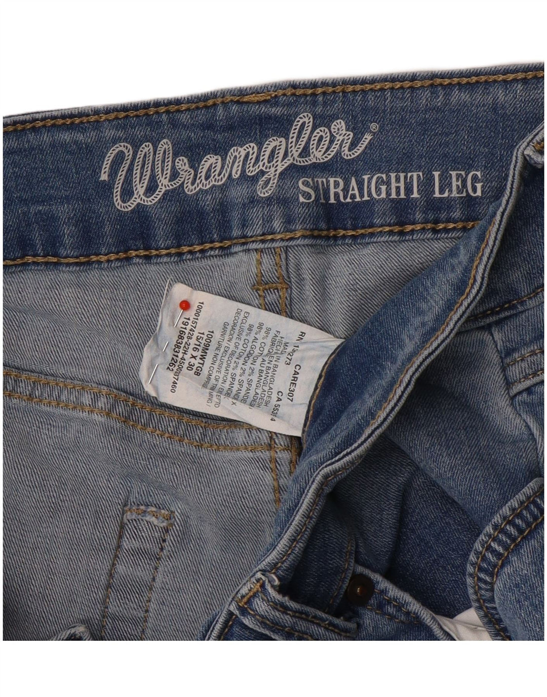 Wrangler lige jeans til kvinder W32 L30 blå bomuld