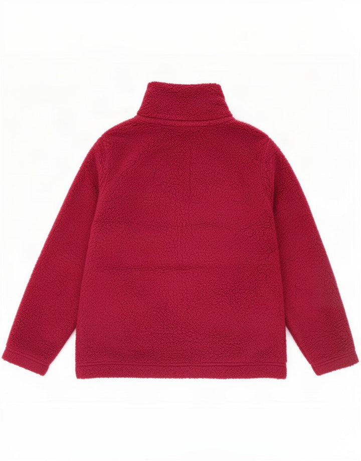 Giacca in pile da donna Marks & Spencer UK 14 Large Maroon Poliestere