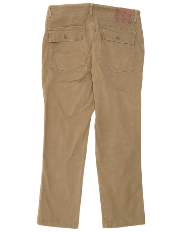 Marina Militare Pantalon cargo slim pour homme IT 48 Medium W30 L29 Kaki Coton
