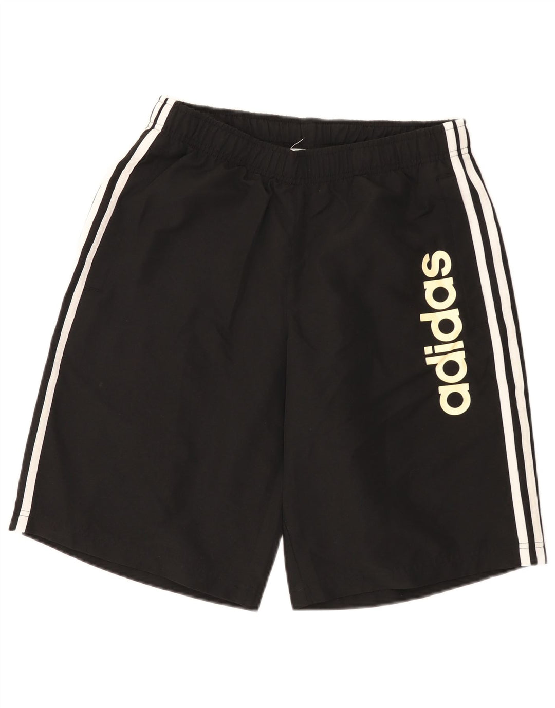 Ανδρικό αθλητικό σορτς Adidas Climalite Graphic, μεσαίο μαύρο πολυεστέρα