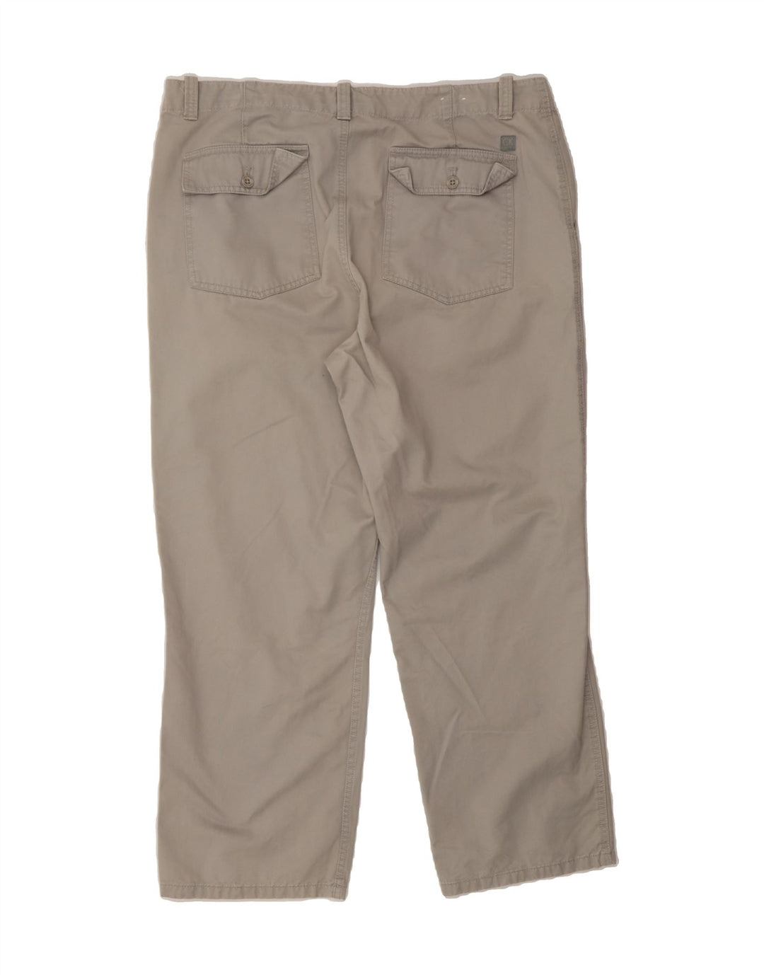 CALVIN KLEIN Mens Straight Chino Trousers W38 L30  Grey Cotton Vintage Calvin Klein and Second-Hand Calvin Klein from Messina Hembry 