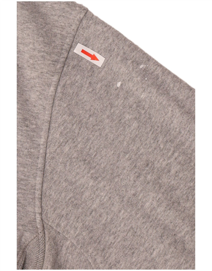Timberland Mens Zip Hoodie Sweater Large Grey Cotton