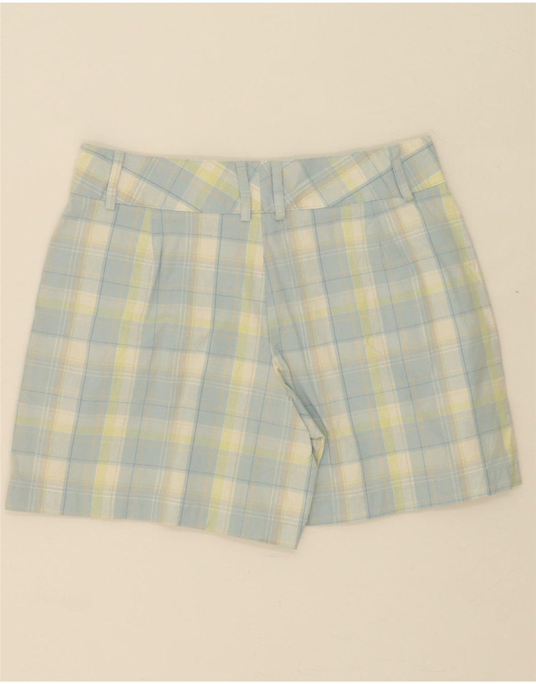 DOCKERS Womens Favorite Fit Casual Shorts US 8 Medium W30  Blue Check Vintage Dockers and Second-Hand Dockers from Messina Hembry 