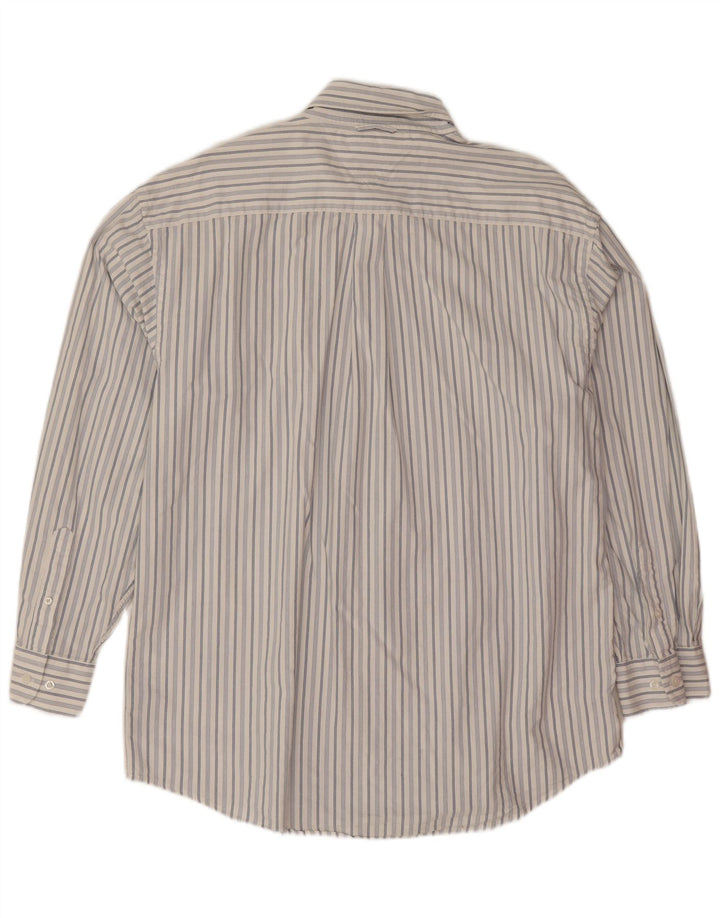 Tommy Hilfiger Mens Shirt XL White Striped Cotton
