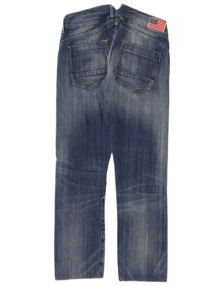 Tommy Hilfiger Womens Straight Jeans W33 L29 Blue Cotton