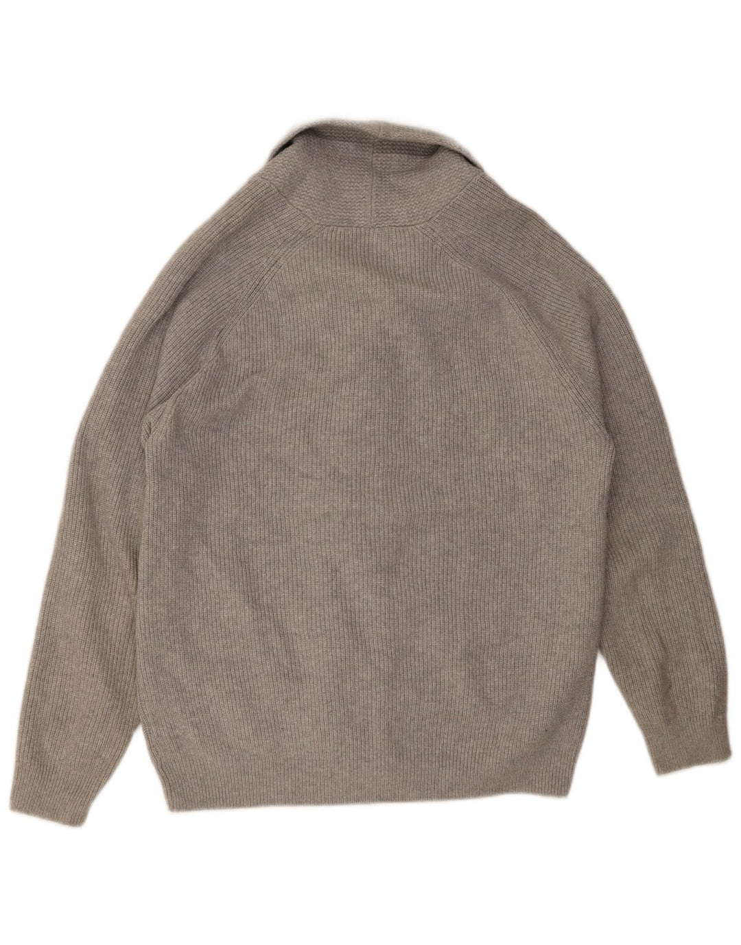 Marks & Spencer Mens Cardigan Sweater XL Grey Cotton