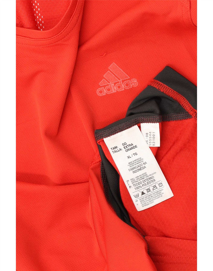 Adidas Herrevest Top XL Rød Colourblock Polyester