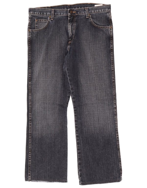 Wrangler Mens Bootcut Jeans W34 L30 Azul Algodão