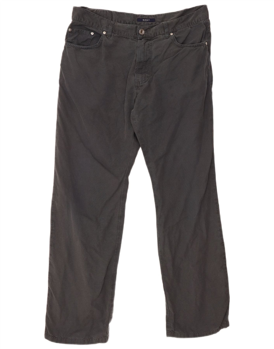 GANT Mens Jason Regular Fit Casual Trousers W36 L30 Grey