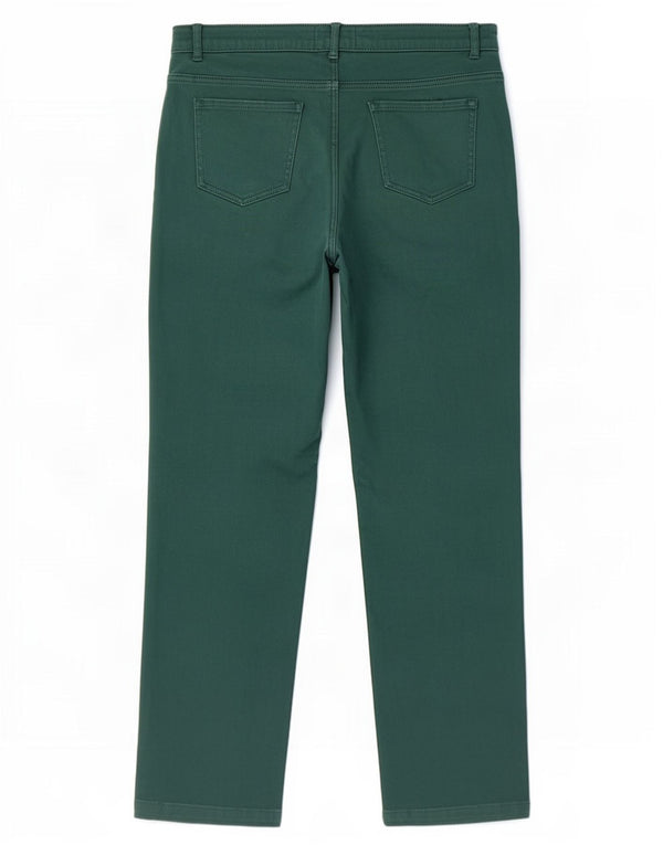 Pantaloni casual dritti da donna Marks & Spencer UK 16 Large W34 L27 Verde
