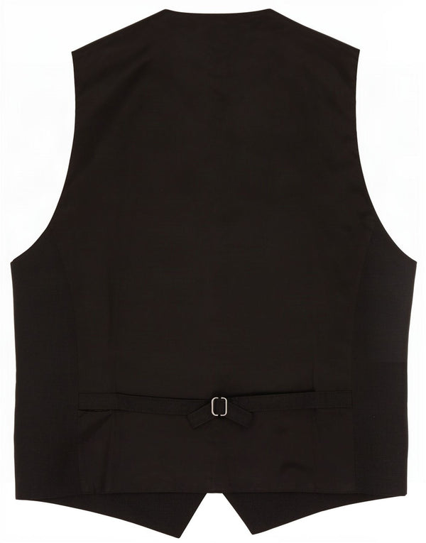 Altatensione Mens Waistcoat Medium Black Cotton