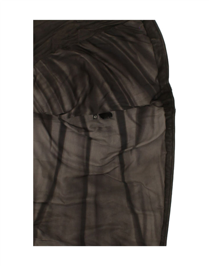 BARBARA BUI Womens Biker Jacket IT 42 Medium Black Lambskin Vintage Barbara Bui and Second-Hand Barbara Bui from Messina Hembry 