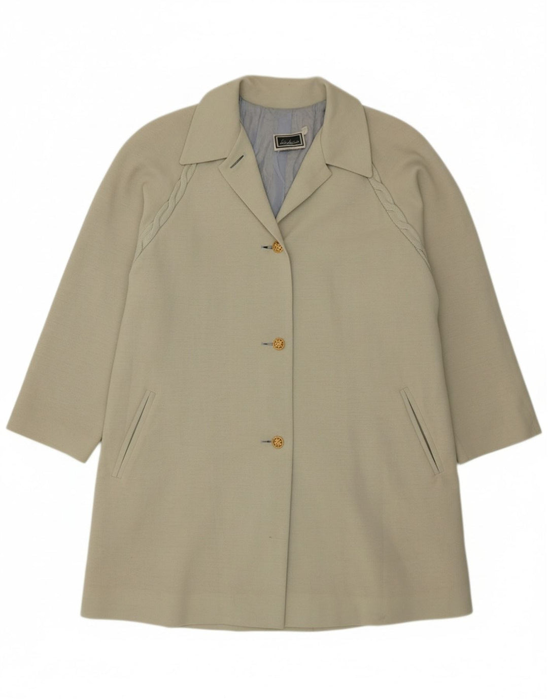 LUISA SPAGNOLI Womens Oversized Overcoat UK 14 Medium Grey